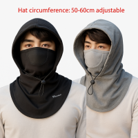 2pis 100% China Premium Winter Cap with Mask-Black/Gery